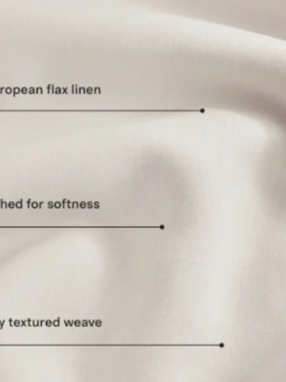 Quince King California King Neutral Cream Flax Duvet Cover Set 2 Shams